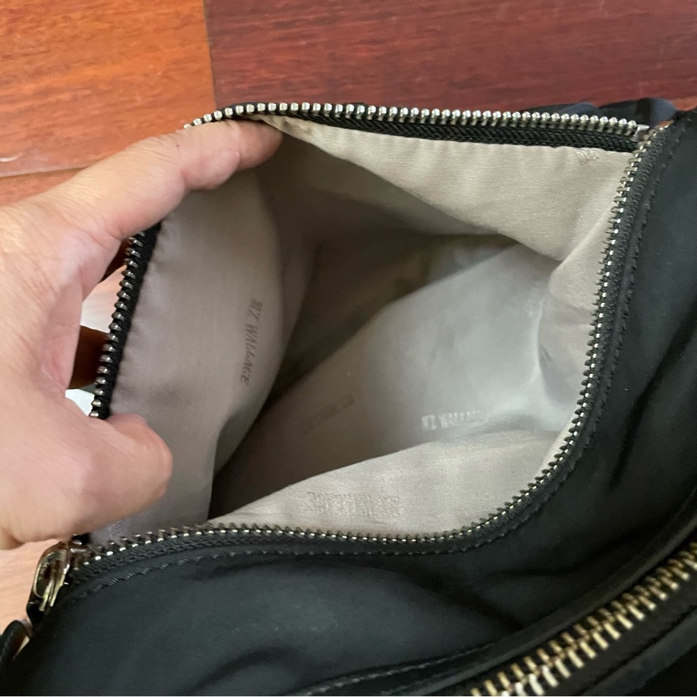 MZ Wallace Hayley Crossbody Shoulder Bag Travel Black Utilitarian Classic B29 - Picture 9 of 14